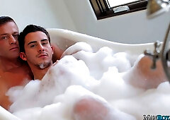 Massage table fuck with horny dudes Tyler Saint and Devin Dixon