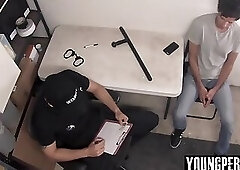 Teen detained by LP Officer gets what he needs bareback
