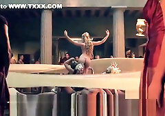 Mature blonde embraces ancient Greek passion with a muscular lover