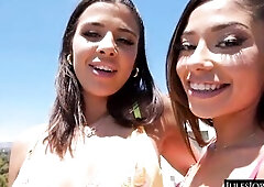 JulesJordan.com - Three-some Heaven With Latin chick Goddesses Xxlayna Marie & Kylie Rocket