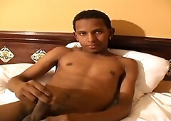 Hot ebony guy indulges in solo fun at FapHouse