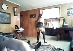 dancing sexually excited and twerking for my spouse followed by a sloppy 69