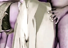 Steamy mature bombshell Naughty Bhabi gets anal hard fucked in the kitchen by her husband's friend