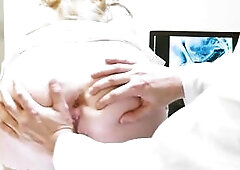 Excited Doctor Eats Vagina and Pounds Nurse in Gloves to Climax