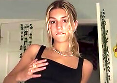 Shy amateur teen bangs self and cums for the 1st time whilst parents are home!