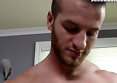 Casting stud enjoys anal banging duo with inked partner