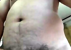 Japanese old man masturbation Semi erection