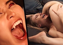 Blonde Gorgeous Nancy Ace Grows Fangs! Sexy Babes Vampire Porn - Growing Teeth Gorgeous Fantasy