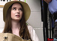 Teen thief spending vacation on big cock