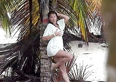 COUPLE HOLIDAY VIDEO #6 - Pissing and BJ in the Rainforest - authentic couple