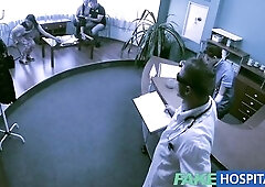 FakeHospital Immodest mother I'd like to fuck sex junkie gets drilled by the doctor during the time that her spouse waits