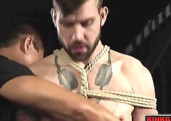 Van Darkholme and Vander Pulaski have Buck Richards begging like a sissy to cum