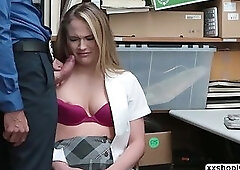 Shoplifter Alyssa Cole hardcore sex