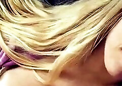 Curly Blonde Teen Records Solo Dildo Masturbation More at