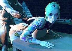 Thirsty sexy robot lady Wraith931 craves some anal action