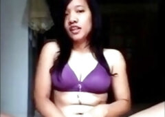 Singapore Maid, Malaysian Girl Masturbating Solo