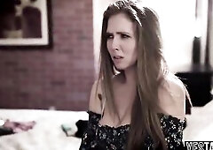 Large titties pretty golden-haired teen screws her sexually excited despairing ex boyfriend