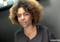 Czech Streets 121 Black seductive hairdresser