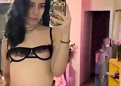 Theestefania Strips In Black Lingerie