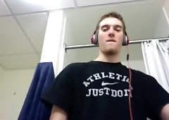 College Stud with a Thick Dick Jerks Off & Cums