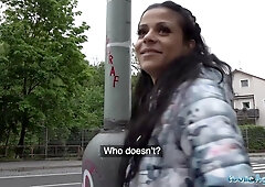 Sexy Sandra And Sandra Soul - Sexy Brunette Fucked In Public