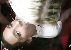 Insatiable nurse, Julie Skyhigh is having group sex in the hospital, instead of doing her job