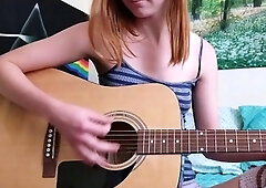 Redhead Teen In Stockings Webcam Toying