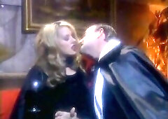 Grandpapa's large weenie fills up the taut youthful twat on this blond bitch. Cum on her tummy. Vampire cosplay.
