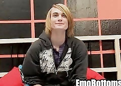 Here is a sexy punk twink who is masturbating