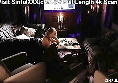 SinfulXXX.com movie scene! Antonia & Sam lastly sit down to eat… in the in nature's garb. But then, there's somebody at the door. What