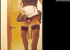 Train handjob, small sissy