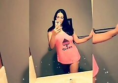 Cute amateur brunette naughty in solo jerking show on camera