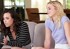 All Girl Massage: Threesome Temptation Looms