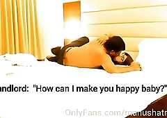 Wild landlord..! Indian tranny slut Manusha getting fucked by her house owner