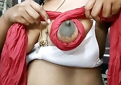 Frigged, aunty masturbating, big natural tits