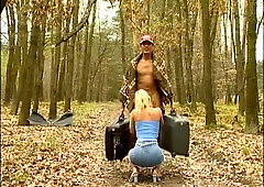 Voluptuous blonde delivers passionate outdoor pleasure with sensual curves