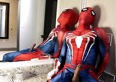 Spiderman Insomniac Motel Fap off and Spunk