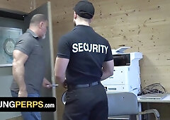 Macho Police Officer Jaxon Valor Pulverizes Ultra-kinky Shoplifter and His Step-Daddy - YoungPerps
