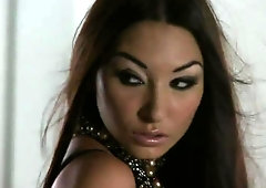 Exotic beauty braces herself for a wild fucking on the bed