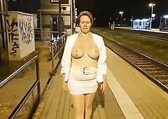 We were at the station in the evening and put down a slutty bang on the platform. Afterward I went home with nude tits, that was enjoyment