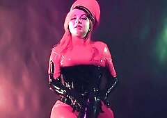 Large Natural Bazookas mother I'd like to fuck in latex rubber fetish shiny garments.