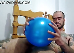 Mighty and rich balloon straw fetish