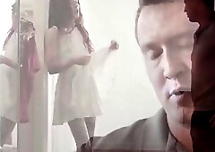 Slutty trans woman lets stepdad bareback her wet tight ass