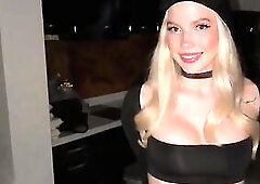 i caught this golden-haired with MASSIVE breasts stealing... so i turned her into a CUMSLUT