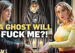 MATURE4K. "The Ghost" with a Large Shlong Bangs this Pretty mother I'd like to fuck