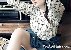 Laurel Lagne is by TV and stripping exposed. This Babe disrobes off her raiment and shows off her breasts shaggy pits, and her hirsute bush. That Babe