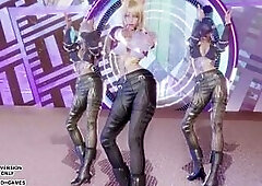 [MMD] KARD - GUNSHOT - Ahri, Kaisa & Evelynn Hawt Kpop Dance League of Legends Anime Uncensored 4K 60FPS
