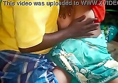 Indian housewife romance hordcore with village home