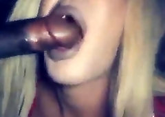 Ash-Blonde transgender princess bi-atch for dark-hued weenie