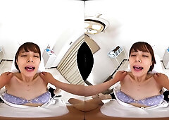 Japanese nurse shares vr toilet pov sensual thrills